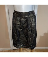 Lane Bryant Women&#39;s Plus Gold/Black Metallic Formal Skirt Size 22 NWT Re... - £14.74 GBP