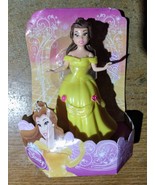 Disney Doll BELLE Beauty &amp;The Beast Polly Pocket Magiclip Size Glitter D... - £7.87 GBP