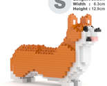 Welsh Corgi Mini Sculptures (JEKCA Lego Brick) DIY Kit - $39.00
