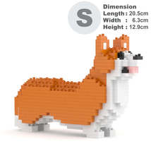 Welsh Corgi Mini Sculptures (JEKCA Lego Brick) DIY Kit - £31.16 GBP