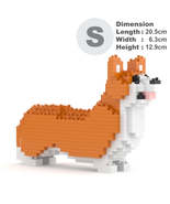 Welsh Corgi Mini Sculptures (JEKCA Lego Brick) DIY Kit - £30.46 GBP