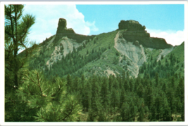 Chimney Rock the site of prehistoric Indian remains Colorado Postcard - £4.03 GBP