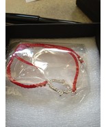 CRYSTAL METALIC BASE METAL BRACELET WITH A RED BAN - $577.56 MXN