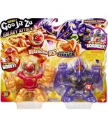 Heroes Of Goo Jit Zu Figures Galaxy Attack Cosmic Fury Blazagon vs Terrack - $464.50 MXN