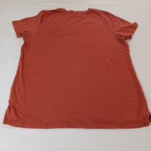 Carhartt Relaxed Fit V-Neck Women's Peach T-Shirt Top Size L (12-14) image 2