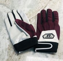 Russell Men's Size XXL Marroon All-Weather Football Receiver Gloves 1 Pa... - $29.58