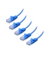 Cable Matters 10Gbps 5-Pack Snagless Short Cat6 Ultra Thin Ethernet Cabl... - £15.93 GBP