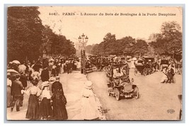 Avenue Bois de Boulogne Street View Paris France DB Postcard V23 - £2.29 GBP