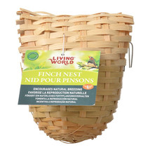 Living World Finch Nest Encourages Natural Breeding for Birds Large - 1 ... - £13.65 GBP