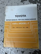 1985 1986 Toyota Van &amp; Model F Repair Manual for Collision Damage OEM Rare - £49.97 GBP