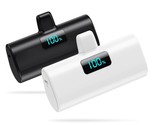[2 Pack] Mini Portable Charger For Iphone,5200Mah 20W Pd Fast Charging M... - £59.86 GBP