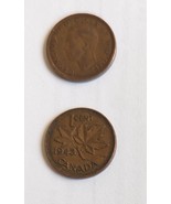 1943 Canada 1 Cent Georgivs VI D G Rex ET IND IMP Coin - $4.03 CAD