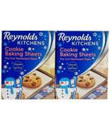 2X Reynolds Kitchens Cookie Baking Sheets Pre-Cut Parchment Paper 22 Cou... - $19.95