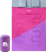 Double Sleeping Bag For Adults Kids - Lightweight 2 Person Sleeping Bag ... - £36.40 GBP