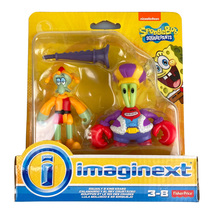 Imaginext SpongeBob 3 Inch Exclusive 2 Action Figure Pack Squidward &amp; Mr Krabs - £16.41 GBP