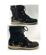 Sperry Top-Sider Black Huntley Buckle Side Zip Deck Ankle Boots - Women&#39;... - $704.41 MXN
