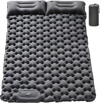 Double Camping Sleeping Pad, Upgraded Ultra-Thick Self-Inflating Inflatable - £51.13 GBP