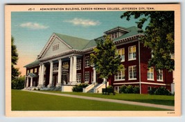 Newman College Building Jefferson City Tennessee Postcard Linen Unposted Tenn - £8.74 GBP