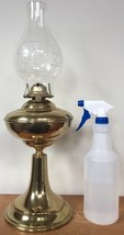 Vtg Antique Eagle Ridson Shiny Brass Kerosene Oil Lamp Lantern Hurricane... - £143.54 GBP
