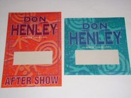 DON HENLEY 2 UNUSED 1991 TOUR BACKSTAGE TICKET PASSES pass Eagles ROCK USA - $20.97