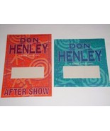 DON HENLEY 2 UNUSED 1991 TOUR BACKSTAGE TICKET PASSES pass Eagles ROCK USA - £16.48 GBP