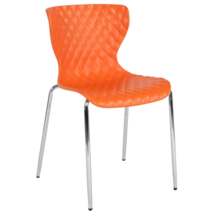 Lowell Contemporary Design Orange Plastic Stack Chair - $96.99+