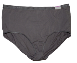Cacique Women&#39;s Plus Size 26-28 Black Full Brief Cotton Blend Panties - £11.79 GBP