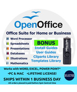 Open Office Suite newest 2023 Lifetime License Works with Word Excel PC Mac - $11.99