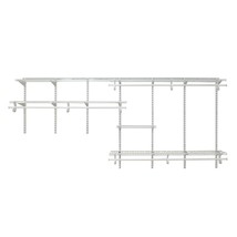 ClosetMaid ShelfTrack Wire Closet Organizer System Adjustable from 7 to ... - $268.99