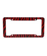 Zebra Red and Black License Plate Frame - $92.58 MXN