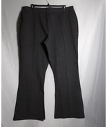 ISAAC MIZRAHI Pants Womens 2X Gray Pull-On Stretchy Flare Leg Office Car... - $32.57