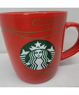 Starbucks 2020 Bright Red Mermaid Siren Coffee Tea Cup Mug 12 Oz Swirl H... - $14.99 CAD