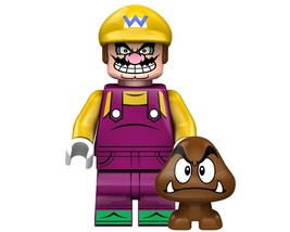 Wario Minifigure - Super Mario Bros Retro Video Game Custom Print Minifig Collec - £2.34 GBP