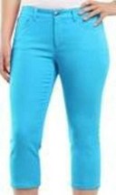 Womens Capris Crop Pants Chaps Slimming Petite Denim Jeans Pants-size 8P - £15.00 GBP