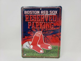 Reserved Parking Metal Sign - New - Boston Red Sox - £13.83 GBP