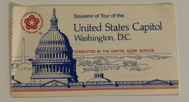 United States Capitol Tour Ticket 1976 Souvenir Washington DC Great Souvenir - £4.18 GBP