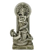 Greek Goddess Medusa With Hair Of Snakes And Serpent Tail By Altar Figurine - €32,84 EUR