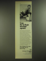 1974 St.Regis-Sheraton Hotel Ad - From the St. Regis meetings agenda - $18.49