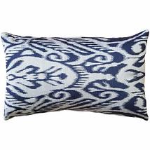 PILLOW DÉCOR Mallorca Carbon Ikat Throw Pillow 20x20 - £56.18 GBP+