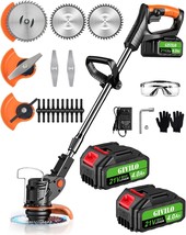 Electric Weed Wacker Cordless, 21V Weed Cordless Eater Battery Powered,,... - $115.92