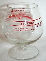 Vintage BEVERLY LANES Niagara Falls New York Bowling Alley TNBA Snifter ... - £23.36 GBP