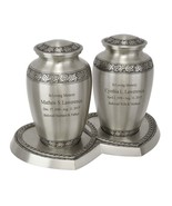 Leaves of Peace Pewter Companion Urns - $410.24 CAD