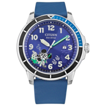 Citizen Watches For Men Eco Drive Men&#39;s Wrist Watch Disney Mickey Scuba Diving ~ - £251.71 GBP