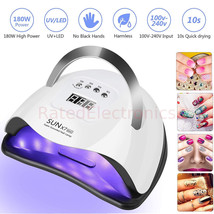 Professional LED UV Nail Gel Polish Dryer Lamp Salon Manicure Pedicure M... - $34.99