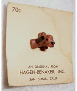 Hagen Renaker Hound Dog Miniature Figurine on Early Original Card VTG 5/... - €16,33 EUR