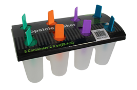 8-Cavity Popsicle Maker – 2 Oz Ice Pop Mold Set with Colorful Handles – ... - $147.40 MXN