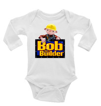 Bob the Builder Unisex Onesie, Long or Short Sleeves White - £17.52 GBP