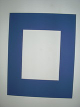 Picture Mat 11x14 Diploma Mat Picture Framing Matte  Blue custom 6x8 ope... - £5.55 GBP