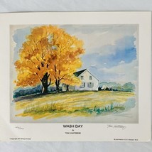 Tom Vantreese Signed Numbered Art Print Wash Day Ky Artist 12 3/4&quot; x 10 3/4&quot;  - £15.12 GBP