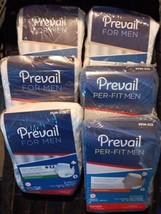 6 Packs Of Prevail Mens 2 Ct Adult Briefs S/M VARIETY (ZZ6) - $19.80